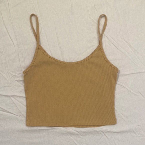 Brandy Melville Ribbed Yellow Tank Top - Picture 1 of 2